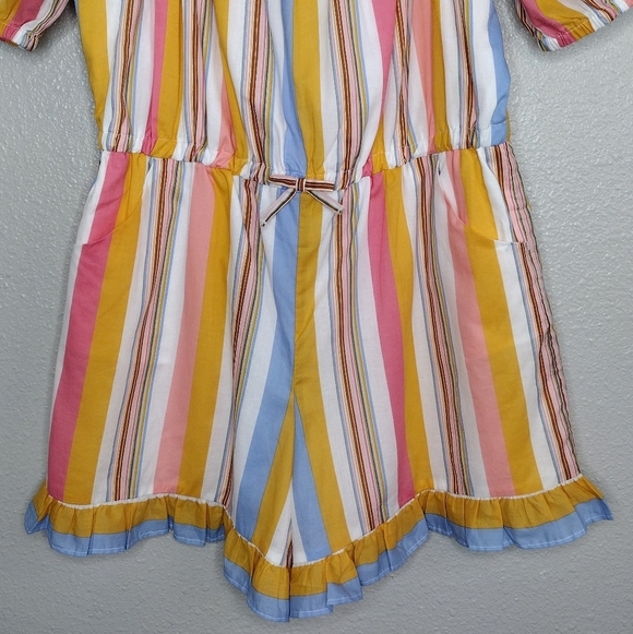 NWT Janie And Jack Striped Beachy Elastic Waist Romper Size XXL - Picture 4 of 14